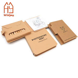 Kit da Colorare in Carta Kraft con Logo Personalizzato, Mini Matite Colorate Portatili e Libro di Attività per Bambini e Regali Promozionali - Product Image 2