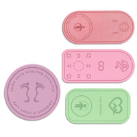 Tapis de yoga sans fil pour saut à la corde, épaissi, absorbant les chocs, insonorisant, antidérapant, pour jogging silencieux, avec logo imprimé sur la surface ronde