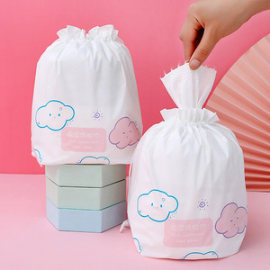 Serviettes en coton naturel doux pour le visage Jinyoubo 200x201mm 50 pièces, sûres pour bébé, démaquillant doux - Product Image 2