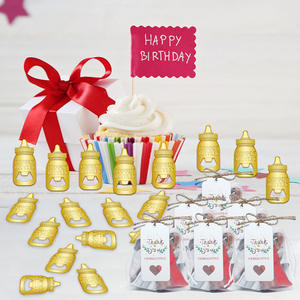 Recuerdo de <span class=keywords><strong>Bautizo</strong></span>, Cumpleaños o Comunión, Decoración <span class=keywords><strong>para</strong></span> Baby Shower, Abrebotellas Creativo con Forma de Biberón, Adornos Colgantes - Product Image 1