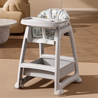 Chaise haute bébé portable et réglable, double plateau, idéale pour la maison, les restaurants et les hôtels – Meilleure vente