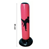 Sac de frappe gonflable en PVC autoportant pour la boxe et le karaté, équipement d'entraînement de fitness personnalisable et réglable