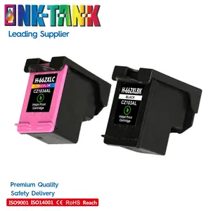 Cartucho de tinta removível, tanque de tinta 662 xl 662xl premium preto cartucho de tinta de inkjet para impressora hp deskjet ink 1015 3545