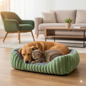 Cuccia Accogliente per Cani e Gatti, Morbido Materasso Invernale in Peluche, Comodo Lettino Stile Culla, Taglia Grande - Product Image 2