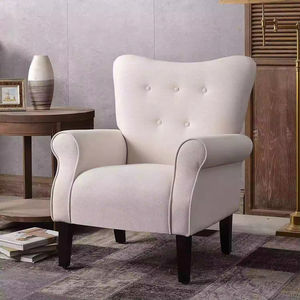 Poltrona Moderna <span class=keywords><strong>Classica</strong></span> in Velluto con Gambe in Legno Massello per <span class=keywords><strong>Camera</strong></span> <span class=keywords><strong>da</strong></span> Letto e Soggiorno - Product Image 3
