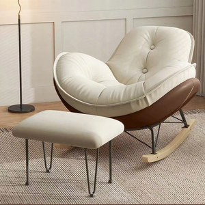 <span class=keywords><strong>Nórdico</strong></span> moderno diseñador colección algodón Bean Bag salón silla Chic Chi mecedora huevo columpio silla para dormitorio decoración del hogar - Product Image 3