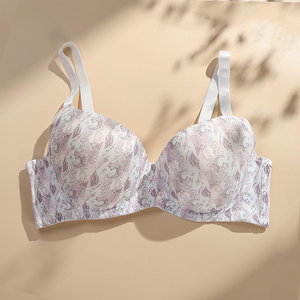 Sharicca-Sujetador con estampado púrpura para mujer, ropa interior de talla grande, Bh, Biustonosz, <span class=keywords><strong>Playtex</strong></span>, Sutia - Product Image 1