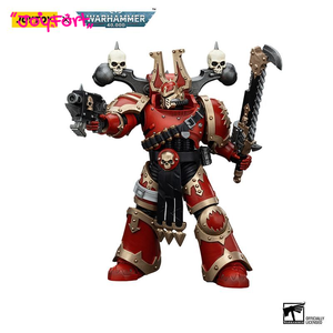 JOYTOY <span class=keywords><strong>Warhammer</strong></span> 40K World Eaters Khorne Berzerker2 Figurine d'action à l'échelle 1/18 Modèle articulé Figurine de collection Accessoires - Product Image 3
