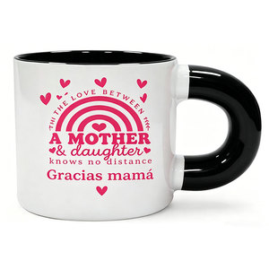 Tasse en céramique rose en forme de cœur « Meilleure maman de tous les temps », 15 oz, avec poignée bombée et impression « Te Amo Mama », cadeau pour la fête des mères - Product Image 4