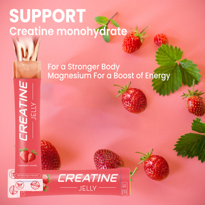 Aeglewell  Créatine en bâtonnets de gelée sans sucre, gelée de Petin, renforce les lignes musculaires, bâtonnets de gelée de créatine pour booster l'énergie avant l'entraînement - Product Image 2