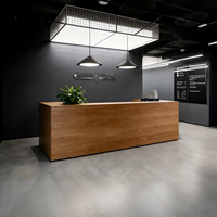 Nouveau comptoir de réception de style chinois pour entreprise, hôtel, hall d'entrée, simple et créatif, comptoir de bar personnalisé, comptoir de caisse