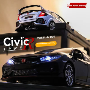 Modèle de <span class=keywords><strong>voiture</strong></span> en métal moulé sous pression Hot Diecast Wheel <span class=keywords><strong>MaiSto</strong></span> 1:24 Civic TYPE-R, jouet décoratif à rétrofriction pour garçons - Product Image 2