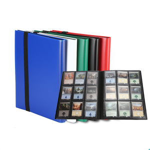 Classeurs de cartes de collection 9 pochettes multicolores avec fermeture à sangle pour cartes de sport. - Product Image 4