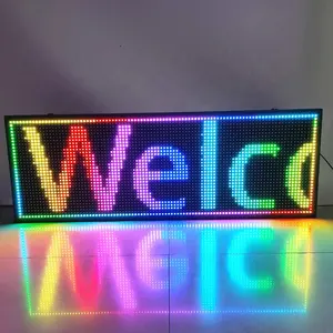 WIFI/USB/APP Control P4 P5 P10 Custom aluminum plastic led sign scrolling text message P10 full color led sign