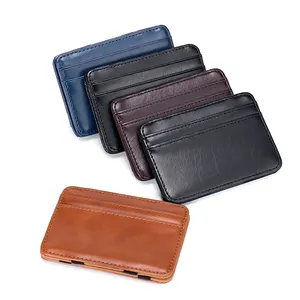 Blank Unisex Mens Wallet Credit Card Holder Rfid Blocking Slim Bifold Leather Wallets Women Men Business Luxury Slim For Men