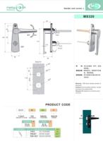 Loquet de serrure à poignée de compression industrielle en alliage de zinc chromé durable pour four et chambre d'essai, déverrouillage par clé, prix compétitif Meigu