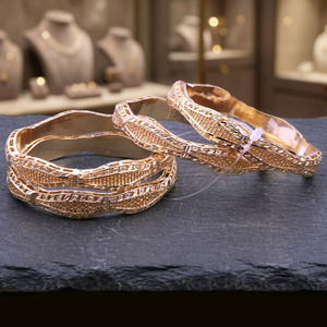 Bracelets de mode traditionnels plaqués or en laiton de cuivre bijoux remplis d'or Oro Joyeria - Product Image 2