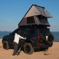 Auvent de toit de voiture - Léger, quatre saisons, structure en acier inoxydable, ouverture automatique rapide - Imperméable, réglable - Modèle CRT-001