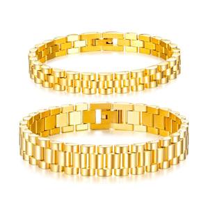 Haute Qualité En Acier Inoxydable Hommes Mode Montre Bracelet Bracelet Rappeur <span class=keywords><strong>Bijoux</strong></span> Hommes Lien Chaîne Bracelet Personnalisé - Product Image 3