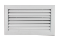 Bonne qualité décoratif en aluminium hvac courbe lames fixées renturn grille d'air