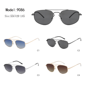 Pilot Style Sunglasses Full Rim Oval Metal Frame UV400 Protection Unisex Adult <b>Driving</b> - Product Image 3