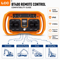 Kit complet de télécommande radio pour grue industrielle LCC, système de commande sans fil hydraulique à 4 joysticks