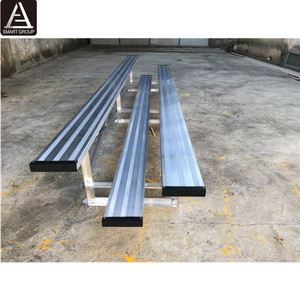 2 Row Bleachers Aluminum Bleachers Tip and <strong>Roll</strong> Aluminum Bleacher Seat Aluminum Bleacher Plank for Football Stadium - Product Image 5