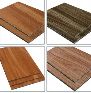 2mm 3mm 4mm wooden ACP for kitchen cabinet building material wall panels aluminum composite panel factory
