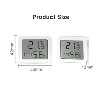 Sensor de temperatura y humedad Tuya, Mini pantalla Digital LCD, Compatible con aplicación Blvetooth, termómetro con Control remoto, higrómetro