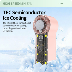 Ventilador de Mano T-76, Brisa Helada, Refrescante para el Verano, 4 Colores Disponibles, Logotipo Personalizado, 2000mAh, Motor sin Escobillas para Exteriores - Product Image 6