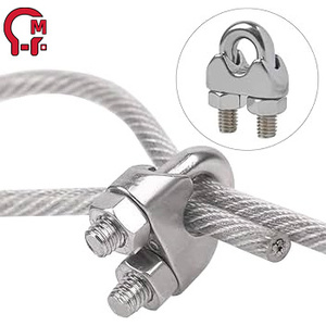 Morsetto <span class=keywords><strong>per</strong></span> fune metallica HLM US/EU, G450/DIN741 HDG in carbonio/acciaio inossidabile, tipo U-Bolt e Duplex, forgiato e malleabile <span class=keywords><strong>per</strong></span> impieghi gravosi, OEM - Product Image 3