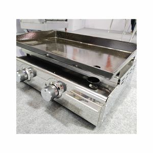 Gril à gaz professionnel pour barbecue à 3 brûleurs avec plaque chauffante latérale pour barbecue <span class=keywords><strong>Plancha</strong></span> pour fournitures d'hôtel et de restaurant - Product Image 1