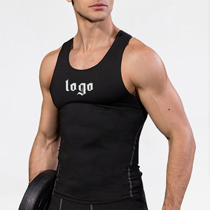 <span class=keywords><strong>Canotta</strong></span> da <span class=keywords><strong>Uomo</strong></span> a Compressione ad Asciugatura Rapida per Corsa, Palestra e Allenamento Sportivo, con Stampa in Silicone, Disponibile - Product Image 1