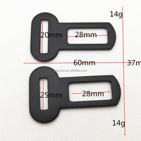 Mousqueton métallique personnalisé en alliage de zinc de 20mm 25mm mousqueton solide boucle à clip d'insertion d'étiquette pour sièges de voiture sacs à main gravés