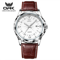 Montre à quartz de luxe pour homme OPK 6003, étanche, avec éclairage nocturne, tendance, pour le sport et les affaires, montre à quartz de personnalité