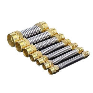 Pipa Sambungan Kipas Koil AC Berulir, Kepala Tembaga, Baja Tahan Karat, Kontrol AC, Sambungan Tengah Bergelombang, HanQian - Product Image 2