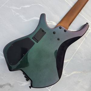 Guitare <span class=keywords><strong>Basse</strong></span> Électrique Chameleon Cinq <span class=keywords><strong>Cordes</strong></span> Sans Tête Corps Acajou Touche Palissandre Modèle Entrée de Gamme Préféré - Product Image 2