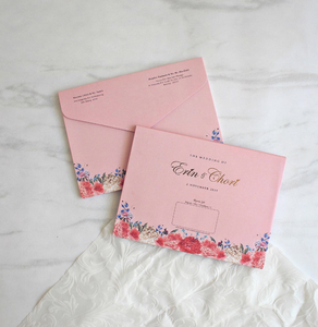 Sobre estilo bohemio personalizado con flor Rosa Tapa dura tarjeta <span class=keywords><strong>De</strong></span> invitación <span class=keywords><strong>De</strong></span> <span class=keywords><strong>boda</strong></span> 8x10 pulgadas invitaciones <span class=keywords><strong>De</strong></span> <span class=keywords><strong>boda</strong></span> para fiestas - Product Image 4