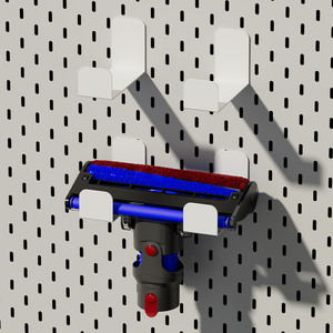 Cabezal Principal para Aspiradora con Rodillo de Cepillo Rojo y Azul, Ganchos de Almacenamiento Montados en la Pared, Accesorios para Panel Perforado - Product Image 1