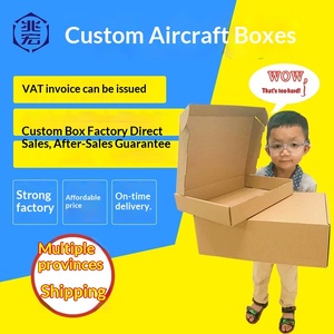 Custom Printed Logo Small Batch Aircraft Mailer <b>Boxes</b> for Clothing <b>Shipping</b> - Product Image 4