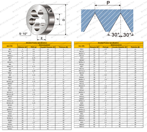 Fustelle macchina filettatrice manuale coni denti fini - Product Image 6