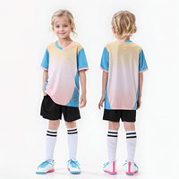 KJW8870 Ensemble de football personnalisé pour adultes/jeunes/enfants - Col rond - Impression numérique du logo/texte/chiffres - Séchage rapide
