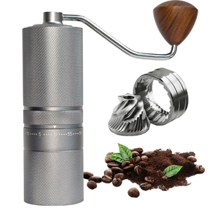 Moulin à café manuel en acier inoxydable, sur mesure et exclusif, adapté à la maison et à l'extérieur. - Product Image 1