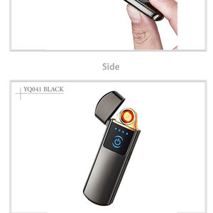 Encendedor USB YQ041 Ultrafino con Pantalla Táctil de Doble Cara, Recargable, Sin Llama, Éxito de Ventas, <span class=keywords><strong>Cigarrillo</strong></span> Electrónico, Hecho en China - Product Image 6
