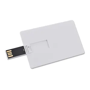 Einfarbige weiße kunststoff-wafer usb-karte design mockup kostenlose 3d-rendering flash-laufwerk visitenkarte disk geschenk präsentation großhandel