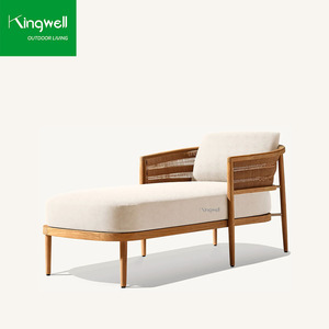 OEM /ODM Chaises longues d'extérieur <span class=keywords><strong>Coussin</strong></span> imperméable de <span class=keywords><strong>remplacement</strong></span> Patio Pool Lounge Daybed Lit de soleil en bois de teck - Product Image 4