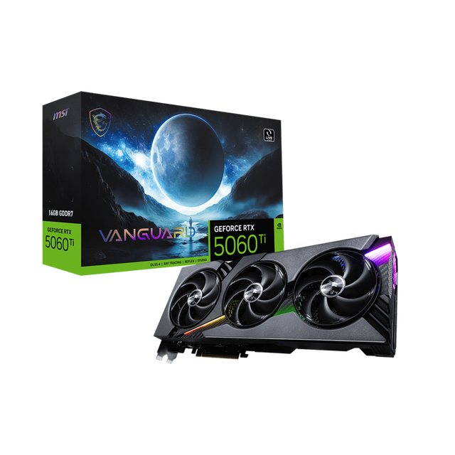 Good Price MSI GeForce RTX5060Ti 16G VANGUARD OC Gaming Graphics Card With 128-bit for PC Video Card