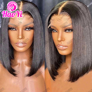 Các Brazil tóc con người các <span class=keywords><strong>Bob</strong></span> tóc giả màu sắc 13x4 ren phía trước tóc giả ngắn tóc giả tự nhiên dòng tóc cho phụ nữ da đen - Product Image 3