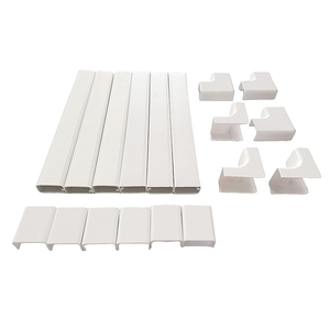 Conduits de câbles de câblage en PVC Chemin de câbles <span class=keywords><strong>électrique</strong></span>s en plastique Goulotte de câbles réseau décorative en PVC Couvercle transparent blanc OEM - Product Image 1