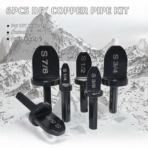 6pcs Grade Copper Pipe <b>Swaging</b> Flaring Assembly <b>Tools</b> Kit 1/4-7/8 Inch Drill Bits Customizable OEM 3-Year - Product Image 2